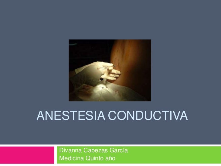 anestesia conductiva